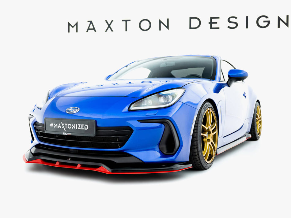 Maxton Design Front Splitter V.2 Subaru BRZ Mk2 - SU-BRZ-2-FD2G+FD2RRED - Image 2