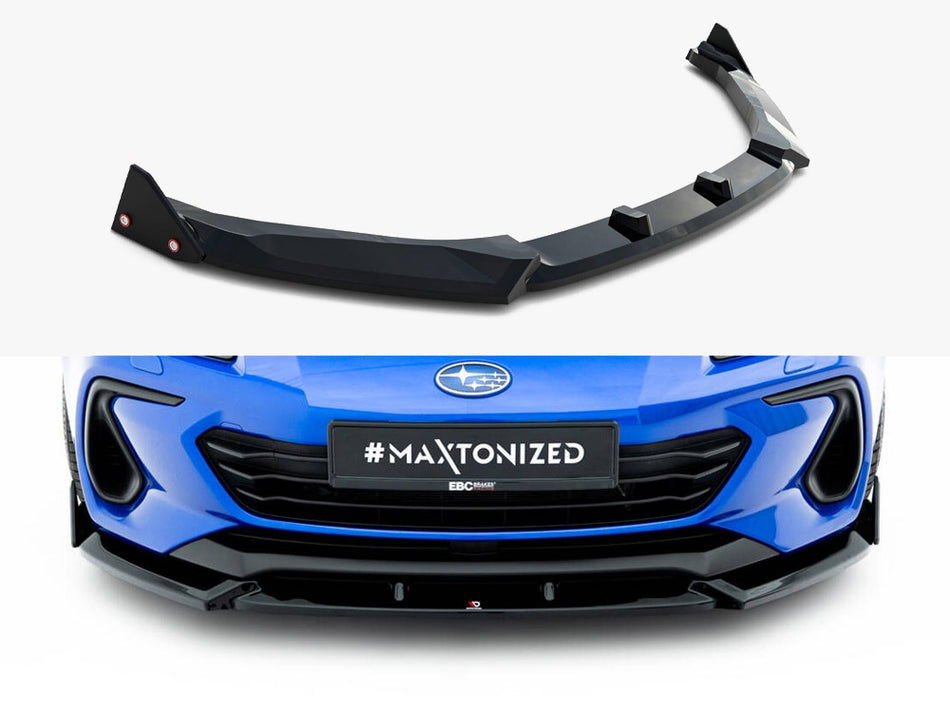 Maxton Design Front Splitter V.1 + Flaps Subaru BRZ Mk2 - SU-BRZ-2-FD1G+FSF1B - Image 1