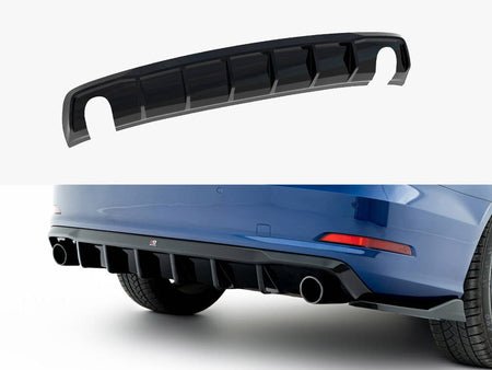 Rear Valance Audi A3 Sedan 8V (Version with single exhaust tips on both sides)