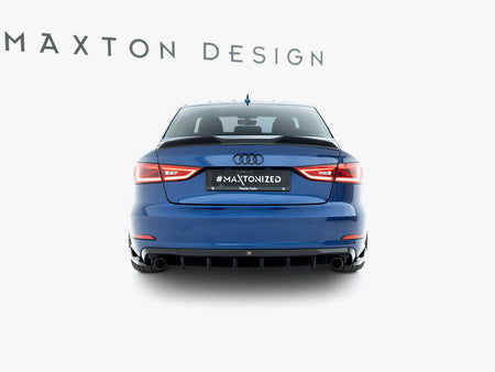 Maxton Design Rear Valance Audi A3 Sedan 8V (Version with single exhaust tips on both sides) - AU-A3-3-S-RS1GO_O - Image 3