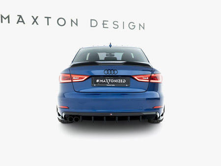Maxton Design Rear Valance Audi A3 Sedan 8V (Version with dual exhaust tips on one side) - AU-A3-3-S-RS1GOO_ - Image 3