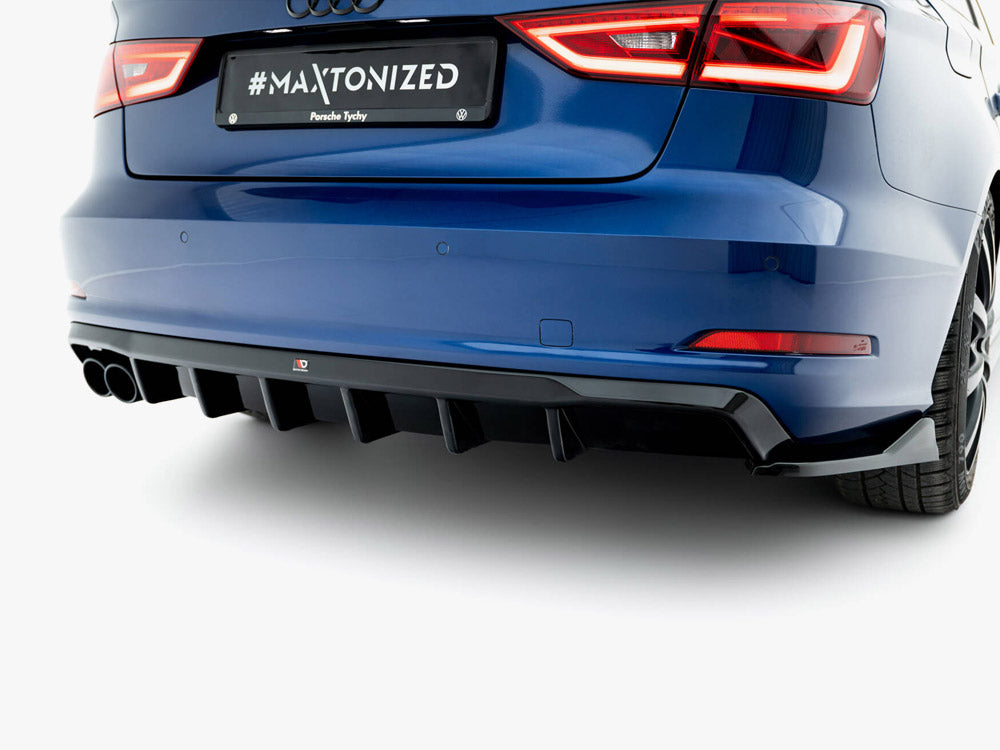 Maxton Design Rear Valance Audi A3 Sedan 8V (Version with dual exhaust tips on one side) - AU-A3-3-S-RS1GOO_ - Image 4