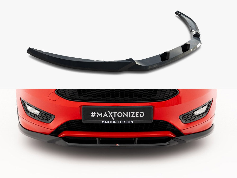 Maxton Design Front Splitter V.3 Ford Focus ST-Line Mk3 Facelift - FO-FO-3F-STLINE-FD3G - Image 1