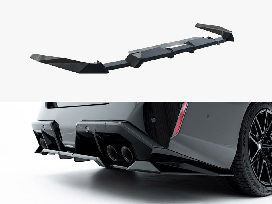 Maxton Design Rear Splitter (Vertical Bars) BMW M5 Sedan / Touring G90 - BM-M5-G90-RD1G+RD2G - Image 1