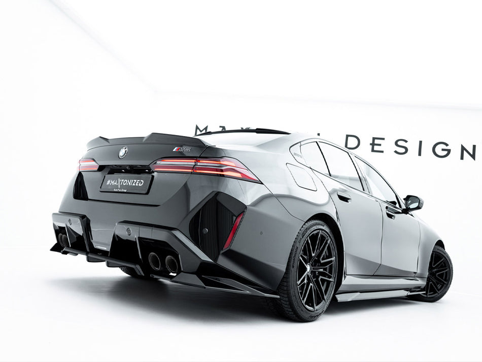 Maxton Design Rear Splitter (Vertical Bars) BMW M5 Sedan / Touring G90 - BM-M5-G90-RD1G+RD2G - Image 2