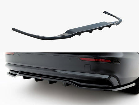 Maxton Design Rear Splitter (Vertical Bars) Volvo S60 / V60 R-Design Mk3 Facelift - VO-S60-3F-RDESIGN-RD1G+RD2G - Image 1