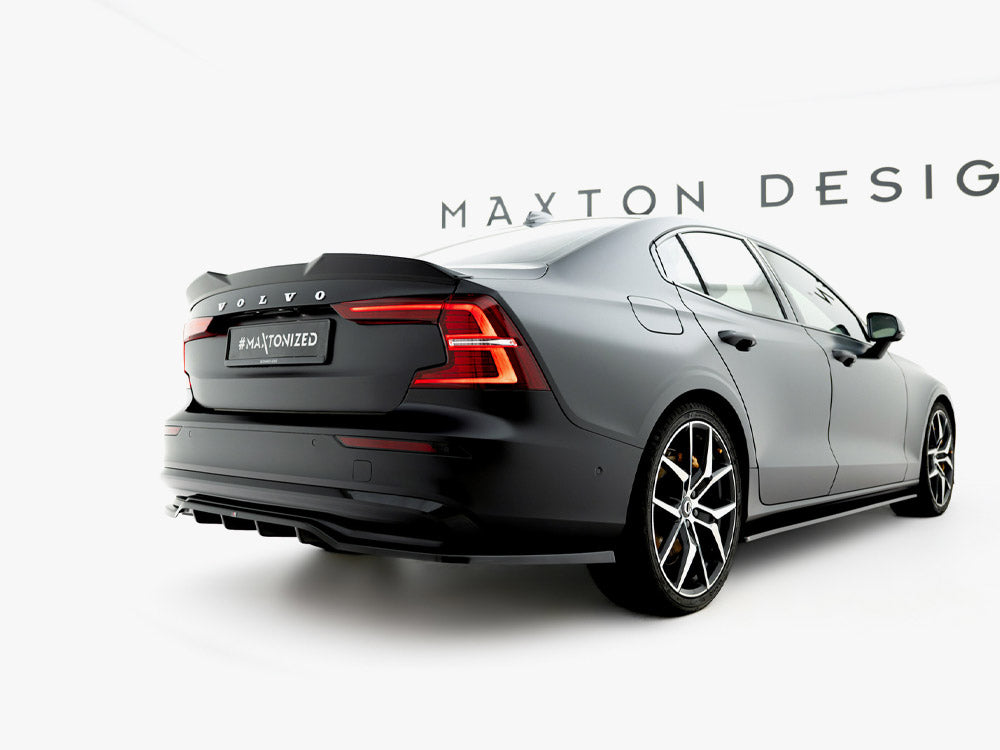 Maxton Design Rear Splitter (Vertical Bars) Volvo S60 / V60 R-Design Mk3 Facelift - VO-S60-3F-RDESIGN-RD1G+RD2G - Image 2