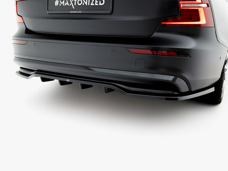 Rear Splitter (Vertical Bars) Volvo S60 / V60 R-Design Mk3 Facelift
