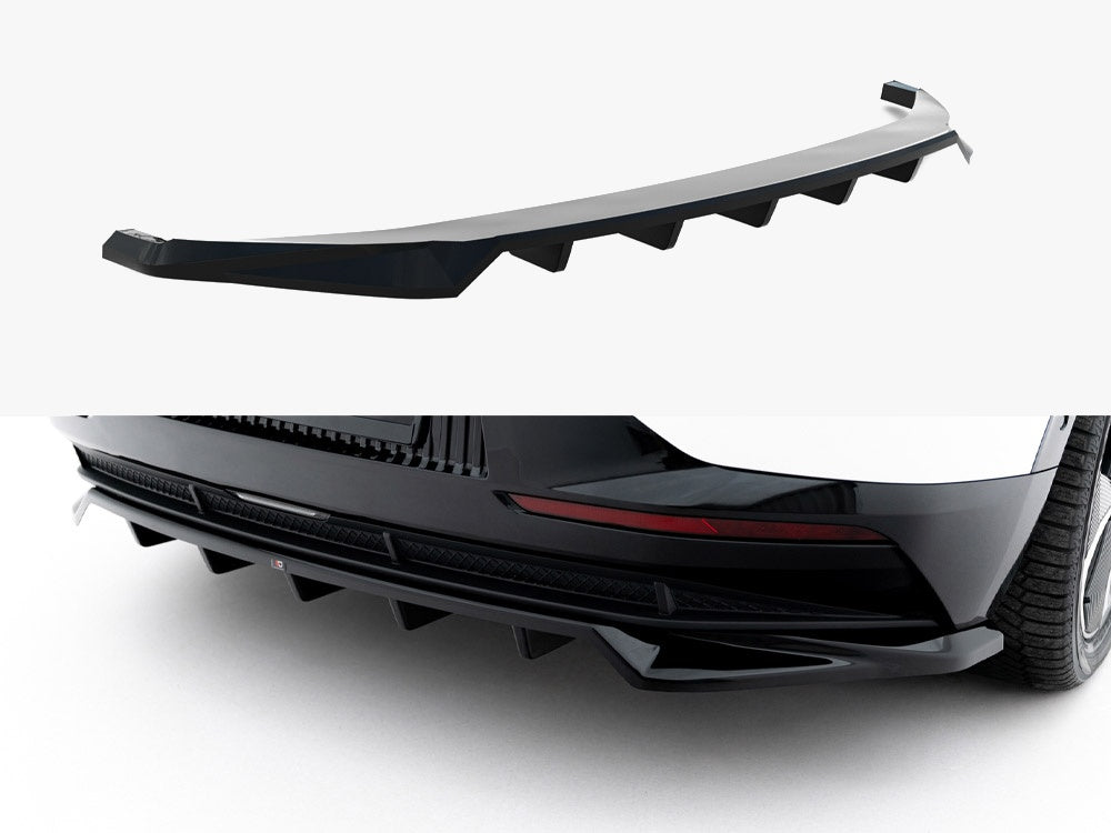 Maxton Design Rear Splitter (Vertical Bars) Kia EV6 Mk1 - KI-EV6-1-RD1G+RD2G - Image 1