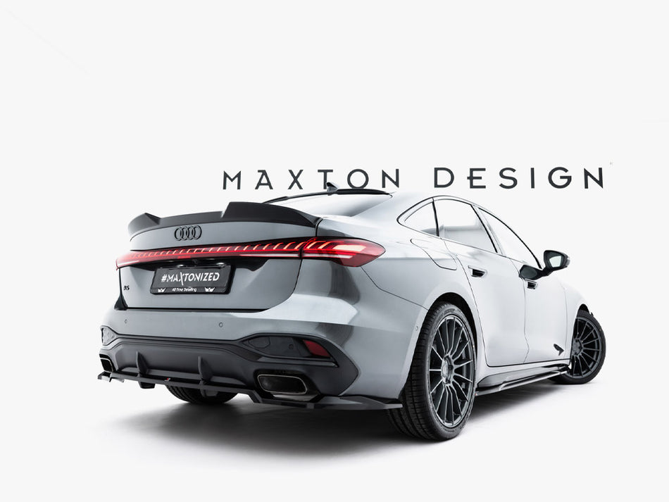 Maxton Design Rear Splitter (Vertical Bars) Audi A5 S-Line Sedan / Avant B10 - AU-A5-3-SLINE-RD1G+RD2G - Image 2