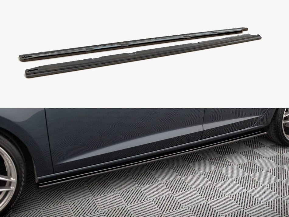 Maxton Design Side Skirts Diffusers V.1 Seat Leon Mk3 Cupra / FR Facelift - SE-LE-3F-CU-SD1G - Image 1