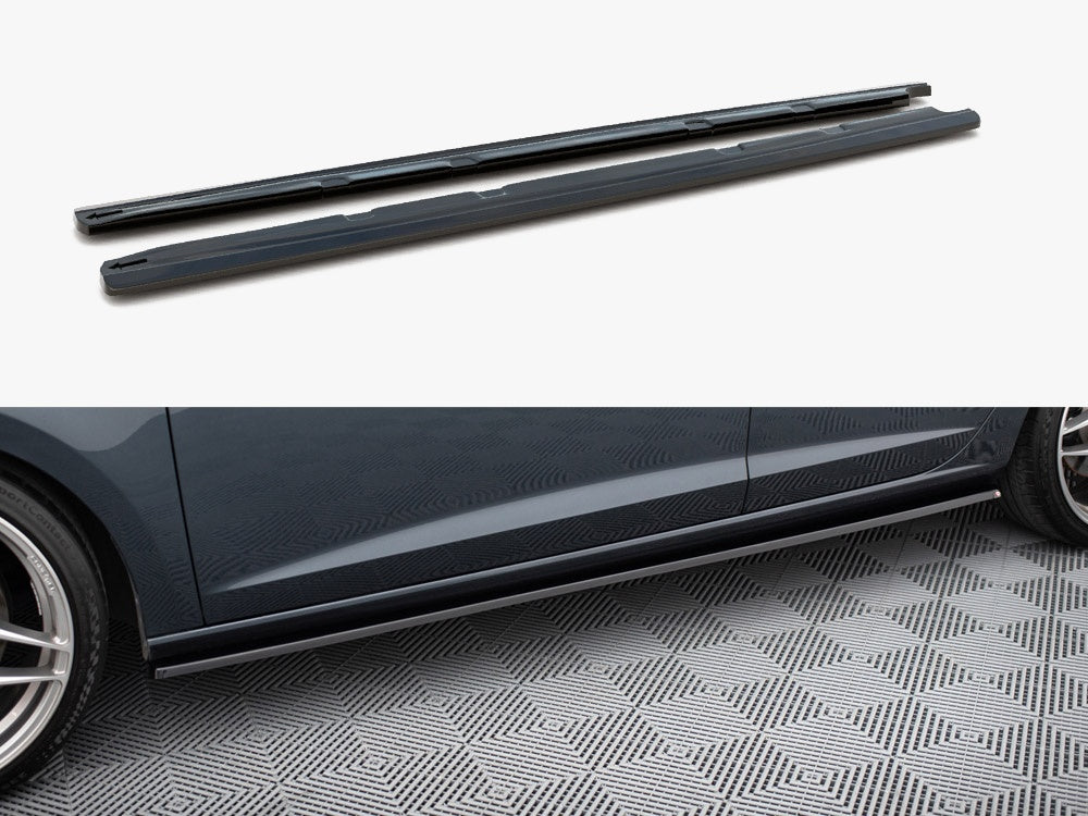 Maxton Design Side Skirts Diffusers V.2 Seat Leon Mk3 Cupra / FR Facelift - SE-LE-3F-CU-SD2G - Image 1