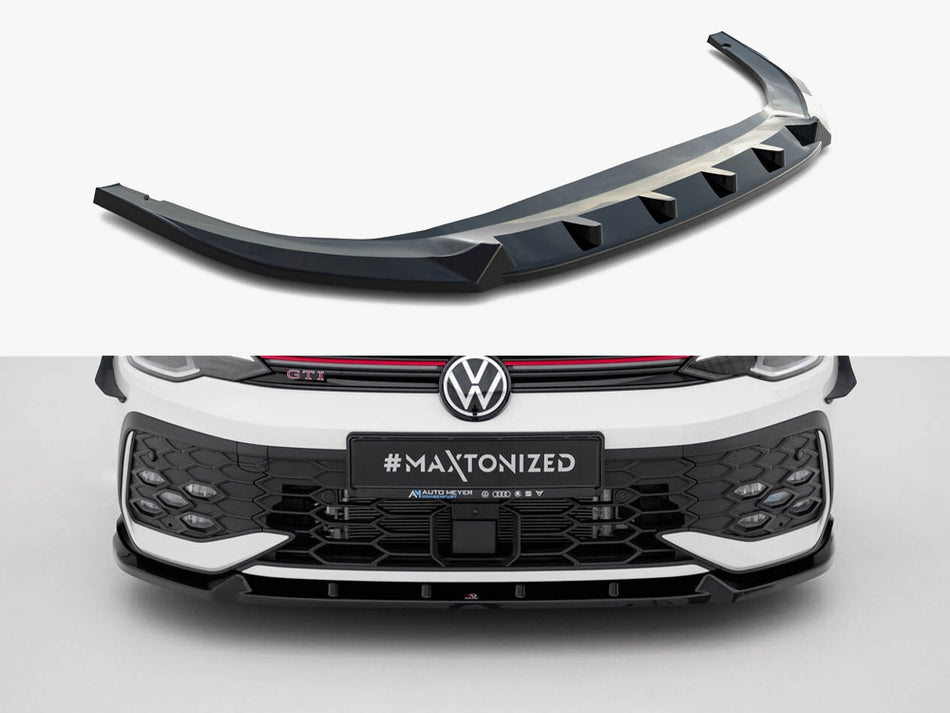 Maxton Design Front Splitter V.2 Volkswagen Golf GTI / GTE / R-Line Mk8 Facelift - VW-GO-8F-GTI-FD2G - Image 1