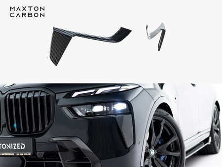 Maxton Design Prepreg Carbon Front Bumper Air Intakes BMW X7 M-Pack G07 Facelift - CF-BM-X7-07F-MPACK-FBB1-245-P - Image 1
