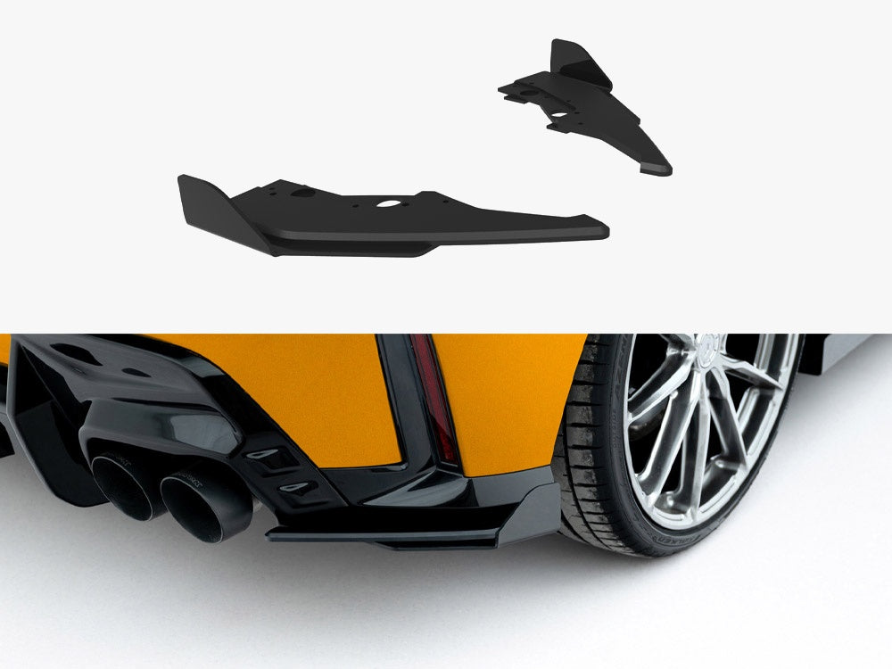 Maxton Design Street PRO Rear Side Splitters V.2 + Flaps BMW 1 M-Pack F70 - BM170MCNC-RSD2B+RSF2G - Image 1