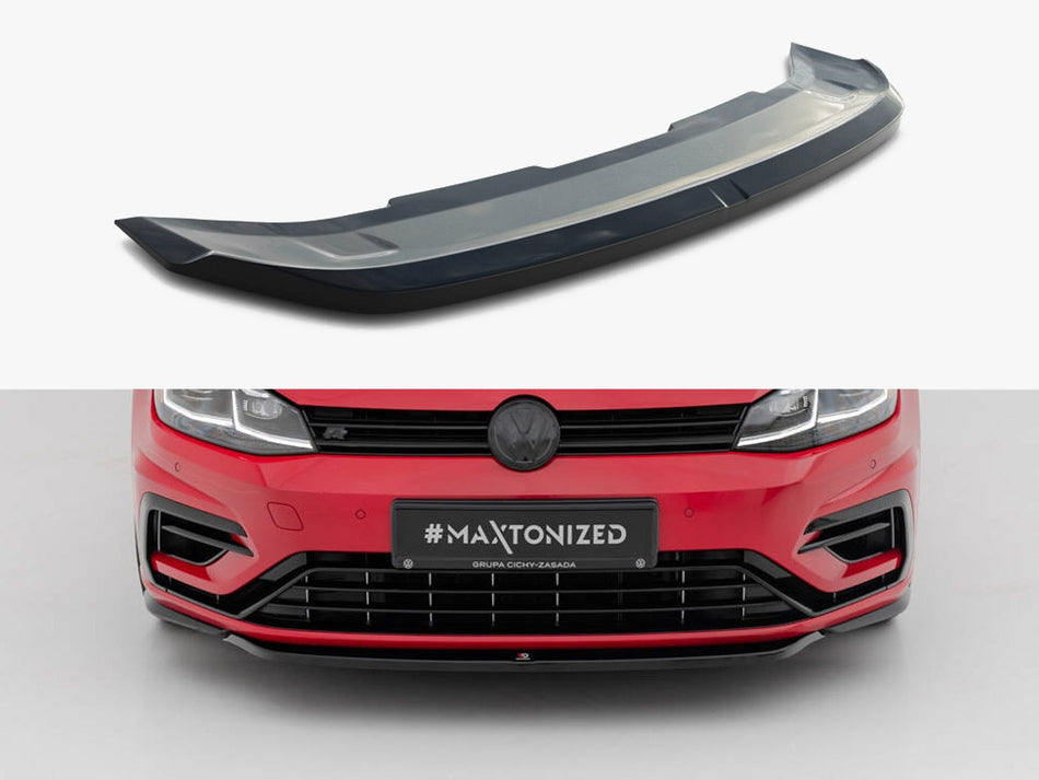 Maxton Design Front Splitter V.5 Volkswagen Golf R / R-Line Mk7 Facelift