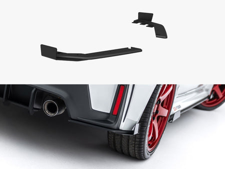 Maxton Design Street PRO Rear Side Splitters + Flaps Toyota GR Corolla Mk12 - TOCO12GR4CNC-RSD1B+RSF1G - Image 1