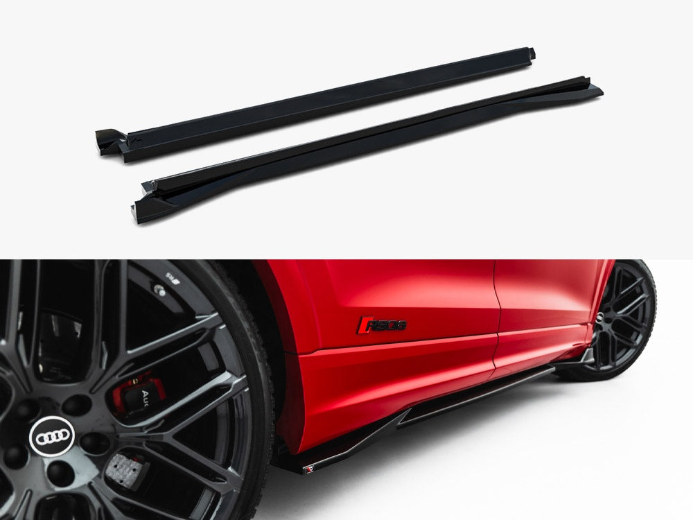 Maxton Design Side Skirts Diffusers Audi RSQ8 Mk1 Facelift - AU-RSQ8-1F-SD1G - Image 1