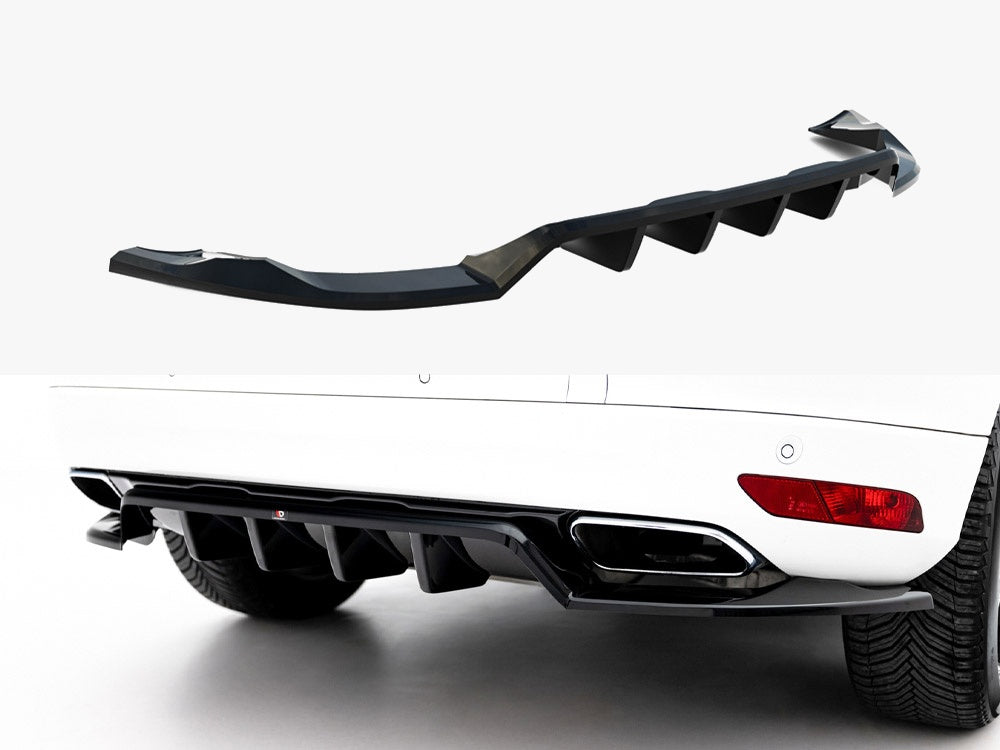 Maxton Design Rear Splitter (Vertical Bars) Volvo XC60 Mk1 Facelift - VO-XC60-1F-RD1G+RD2G - Image 1