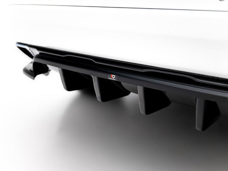 Maxton Design Rear Splitter (Vertical Bars) Volvo XC60 Mk1 Facelift - VO-XC60-1F-RD1G+RD2G - Image 4