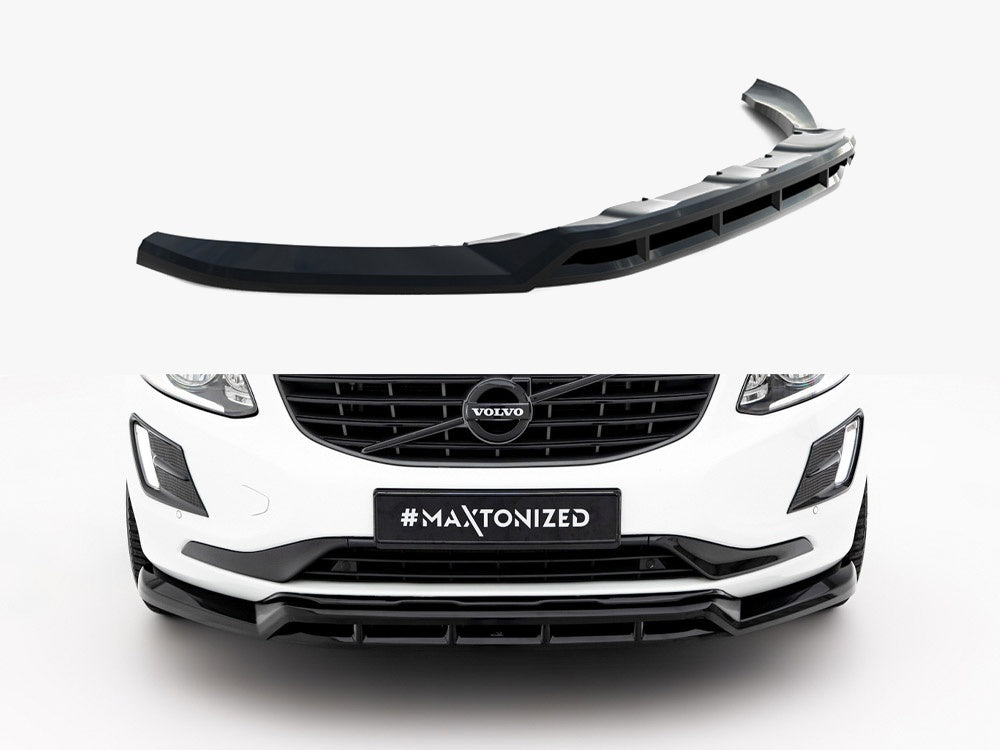 Maxton Design Front Splitter Volvo XC60 Mk1 Facelift - VO-XC60-1F-FD1G+FD1RG - Image 1