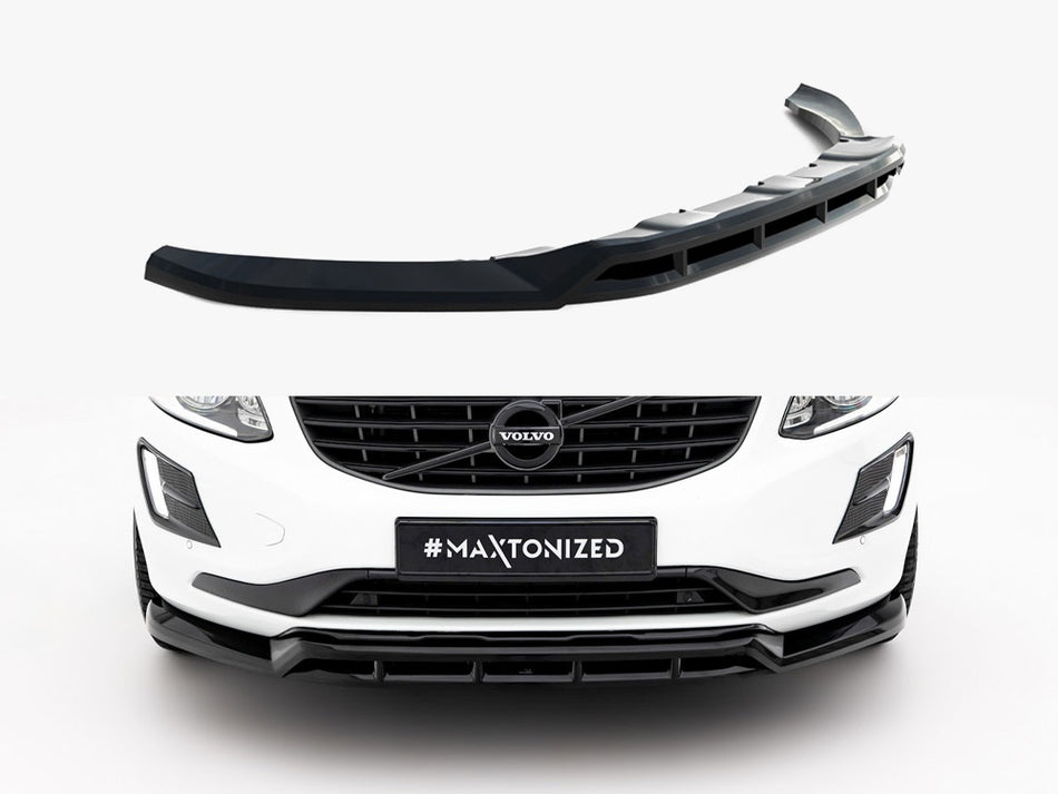 Maxton Design Front Splitter Volvo XC60 Mk1 Facelift - VO-XC60-1F-FD1G+FD1RG - Image 1