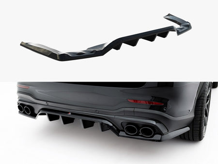 Maxton Design Rear Splitter (Vertical Bars) Mercedes-AMG GLC 43 SUV X253 Facelift - ME-GLC-X253F-43-RD1G+RD2G - Image 1