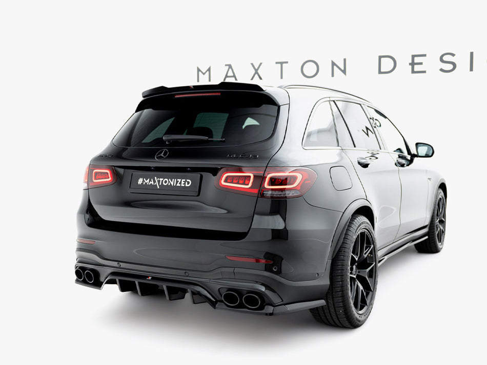 Maxton Design Rear Splitter (Vertical Bars) Mercedes-AMG GLC 43 SUV X253 Facelift - ME-GLC-X253F-43-RD1G+RD2G - Image 2