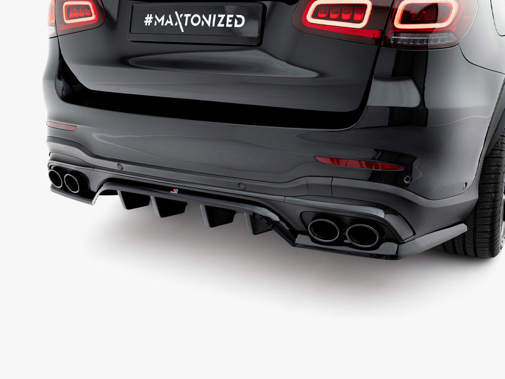 Maxton Design Rear Splitter (Vertical Bars) Mercedes-AMG GLC 43 SUV X253 Facelift - ME-GLC-X253F-43-RD1G+RD2G - Image 3