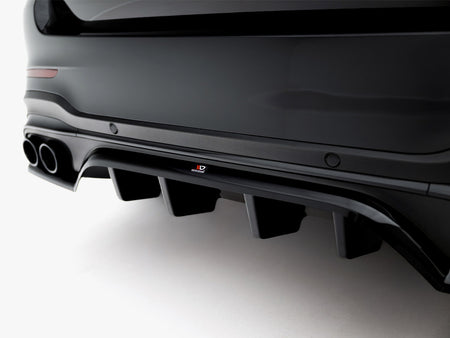 Maxton Design Rear Splitter (Vertical Bars) Mercedes-AMG GLC 43 SUV X253 Facelift - ME-GLC-X253F-43-RD1G+RD2G - Image 4
