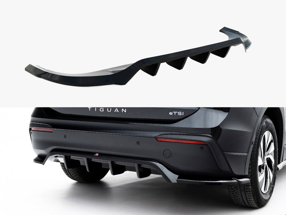 Maxton Design Rear Splitter (Vertical Bars) Volkswagen Tiguan Mk3 - VW-TI-3-RD1G+RD2G - Image 1