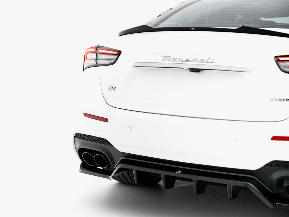 Maxton Design Rear Splitter (Vertical Bars) Maserati Ghibli Modena Mk3 Facelift - MA-GH-1F-MO-RD1G+RD2G - Image 5
