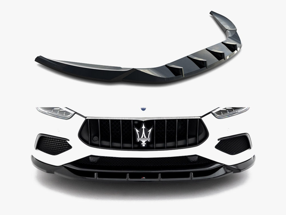 Maxton Design Front Splitter Maserati Ghibli Modena Mk3 Facelift - MA-GH-1F-MO-FD1G - Image 1