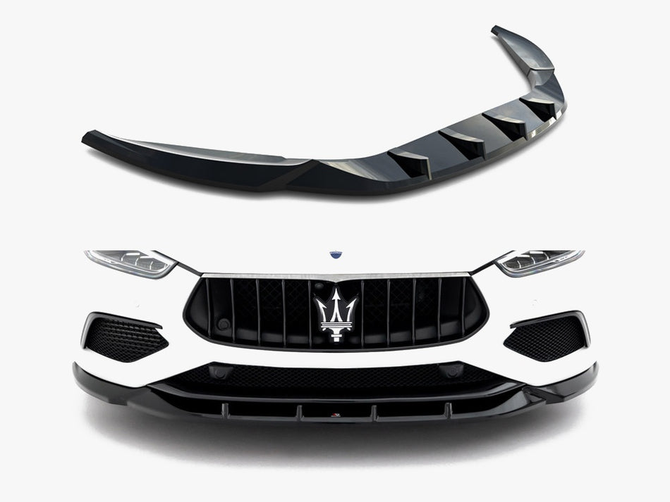 Maxton Design Front Splitter Maserati Ghibli Modena Mk3 Facelift - MA-GH-1F-MO-FD1G - Image 1