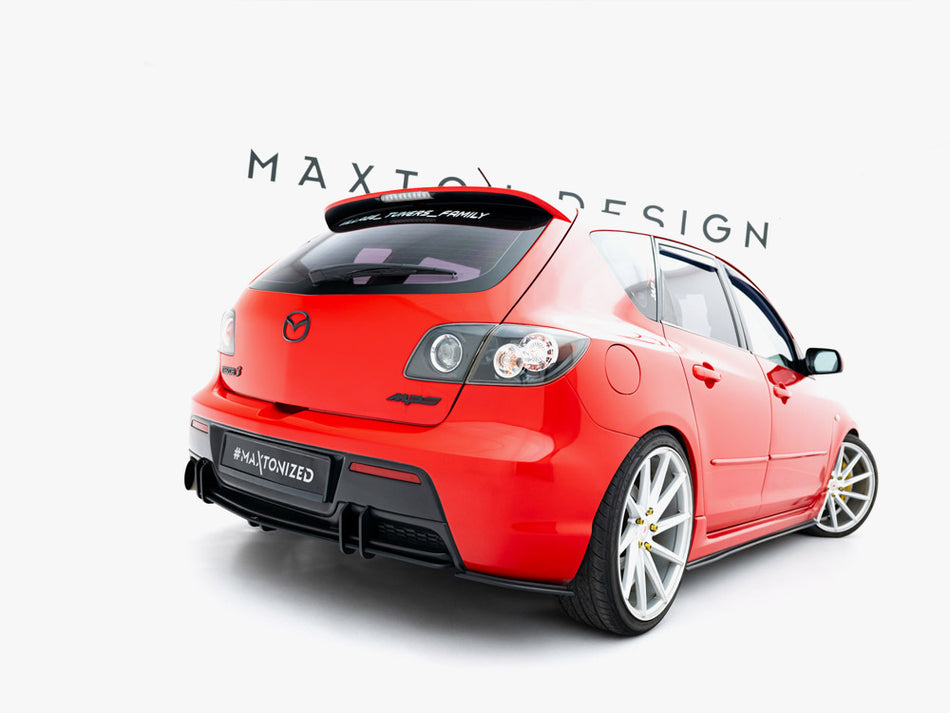 Maxton Design Street PRO Rear Side Splitters Mazda 3 MPS Mk1 EU Version - MA3MPS1CNC-RSD2B - Image 2