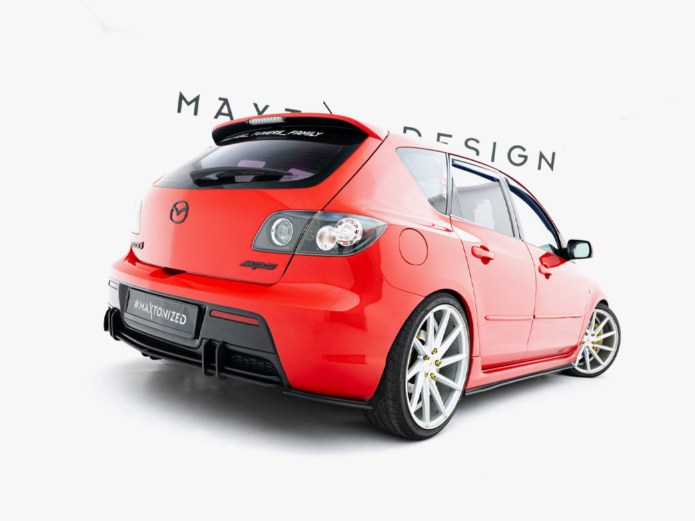 Maxton Design Street PRO Rear Side Splitters Mazda 3 MPS Mk1 EU Version - MA3MPS1CNC-RSD2B - Image 3