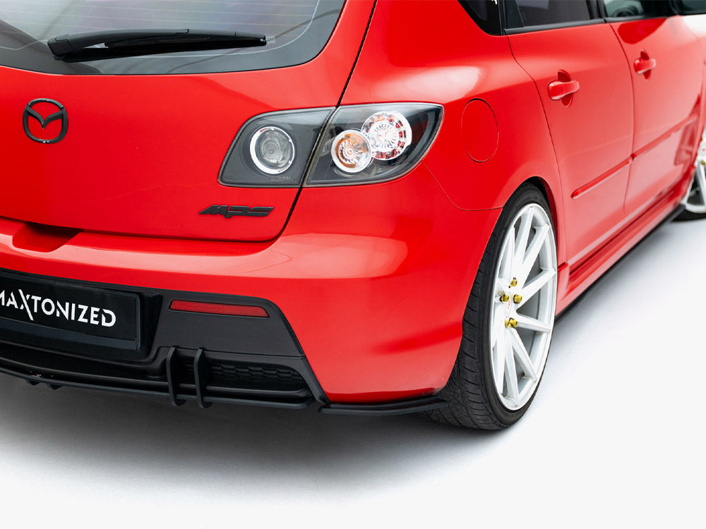 Maxton Design Street PRO Rear Side Splitters Mazda 3 MPS Mk1 EU Version - MA3MPS1CNC-RSD2B - Image 4