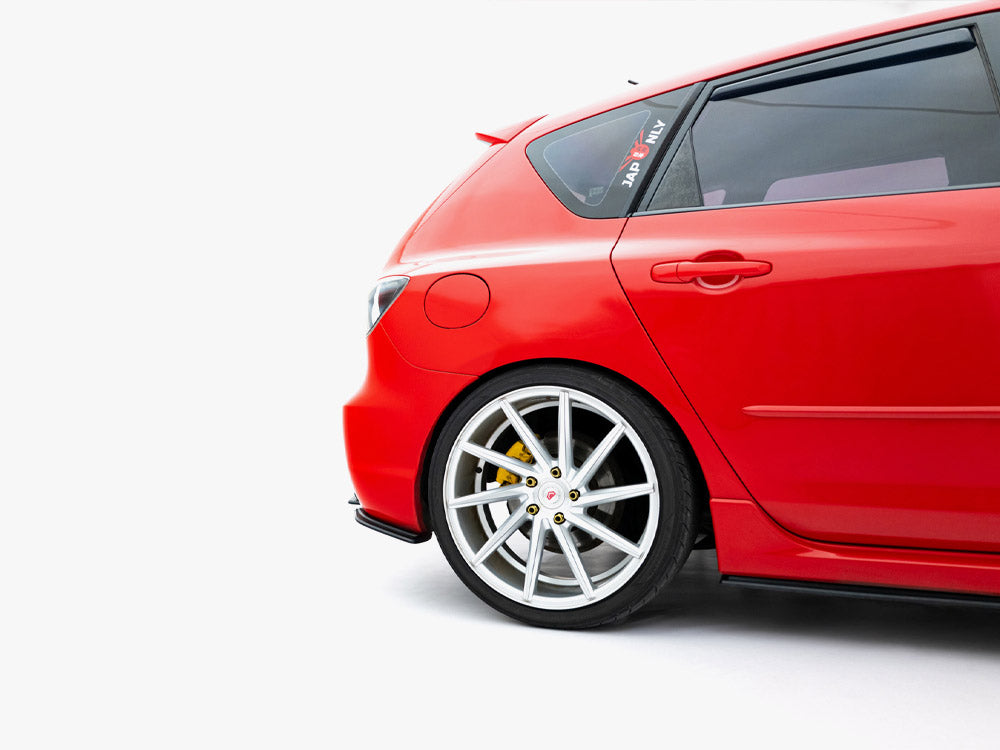 Street PRO Rear Side Splitters Mazda 3 MPS Mk1 EU Version