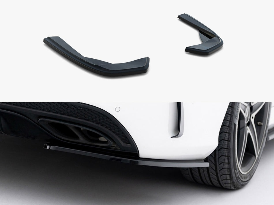 Rear Side Splitters Mercedes-Benz C AMG-Line Sedan W205