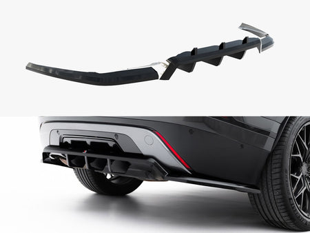 Maxton Design Rear Splitter (Vertical Bars) V.2 Land Rover Range Rover Velar R-Dynamic Mk1 - LR-RR-VE-1-RDYNAMIC-RD3G+RD4G - Image 1