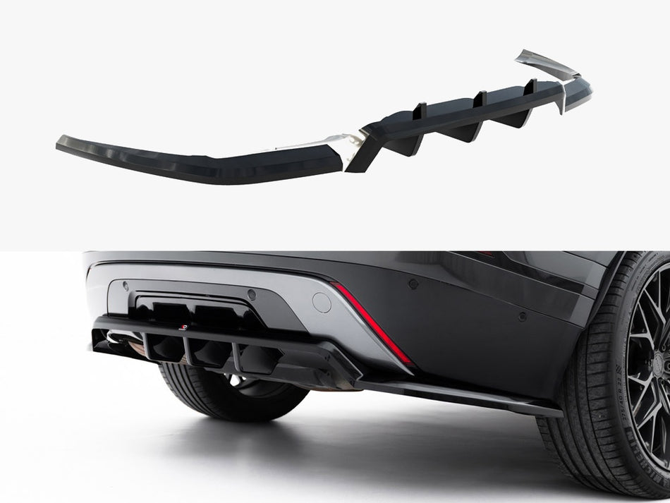 Maxton Design Rear Splitter (Vertical Bars) V.2 Land Rover Range Rover Velar R-Dynamic Mk1 - LR-RR-VE-1-RDYNAMIC-RD3G+RD4G - Image 1