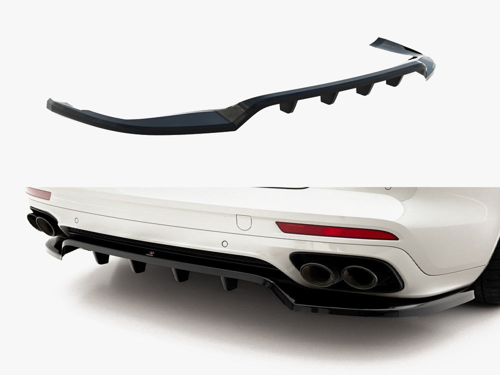 Maxton Design Rear Splitter (Vertical Bars) Porsche Panamera GTS Sport Turismo 971 Facelift - PO-PA-971F-H-RD1G+RD2G - Image 1