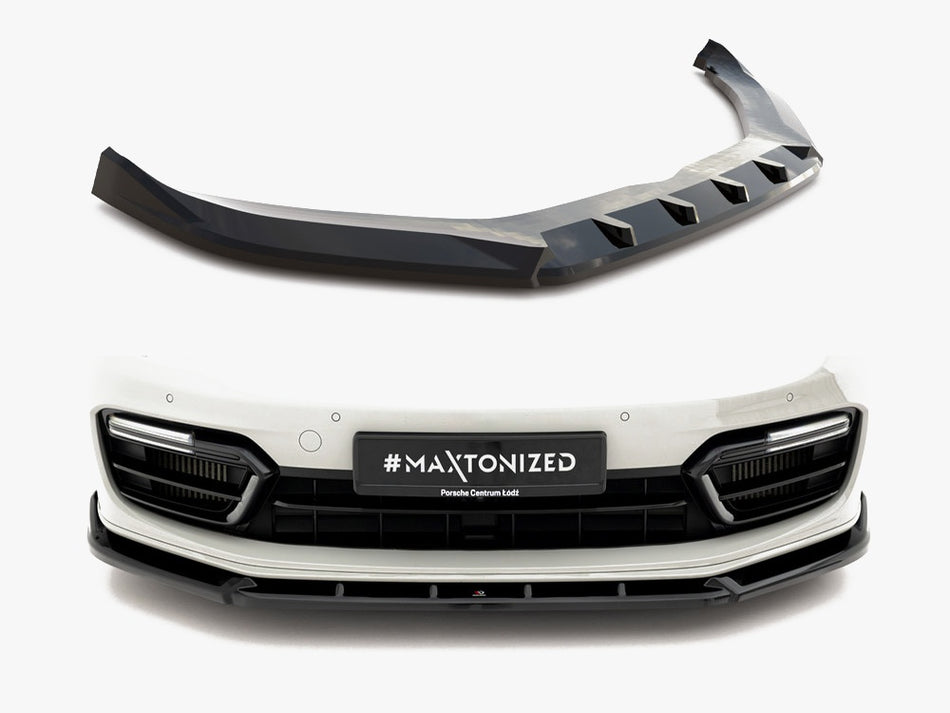 Maxton Design Front Splitter Porsche Panamera GTS Sport Turismo 971 Facelift - PO-PA-971F-H-FD2G - Image 1