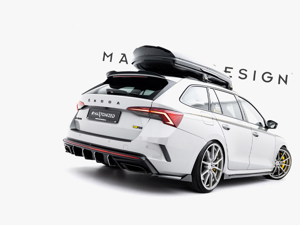 Maxton Design Rear Side Splitters V.8 Skoda Octavia RS Liftback / Estate Mk4 - SK-OC-4F-RS-RSD4G - Image 3