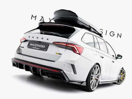 Maxton Design Rear Side Splitters V.8 Skoda Octavia RS Liftback / Estate Mk4 - SK-OC-4F-RS-RSD4G - Image 2
