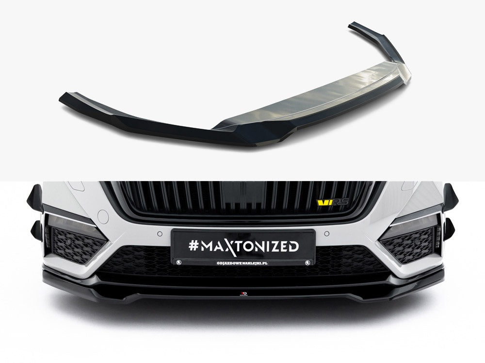 Maxton Design Front Splitter V.4 Skoda Octavia RS Mk 4 - SK-OC-4-RS-FD4G - Image 1