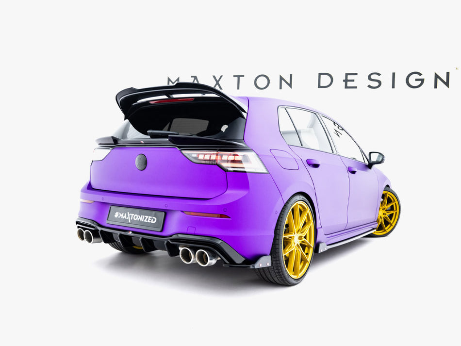 Maxton Design Rear Side Splitters V.6 + Flaps Volkswagen Golf R Mk8 Facelift - VW-GO-8-R-RSD6G+RSF1B - Image 2