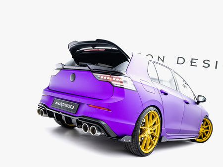 Rear Side Splitters V.6 + Flaps Volkswagen Golf R Mk8 Facelift