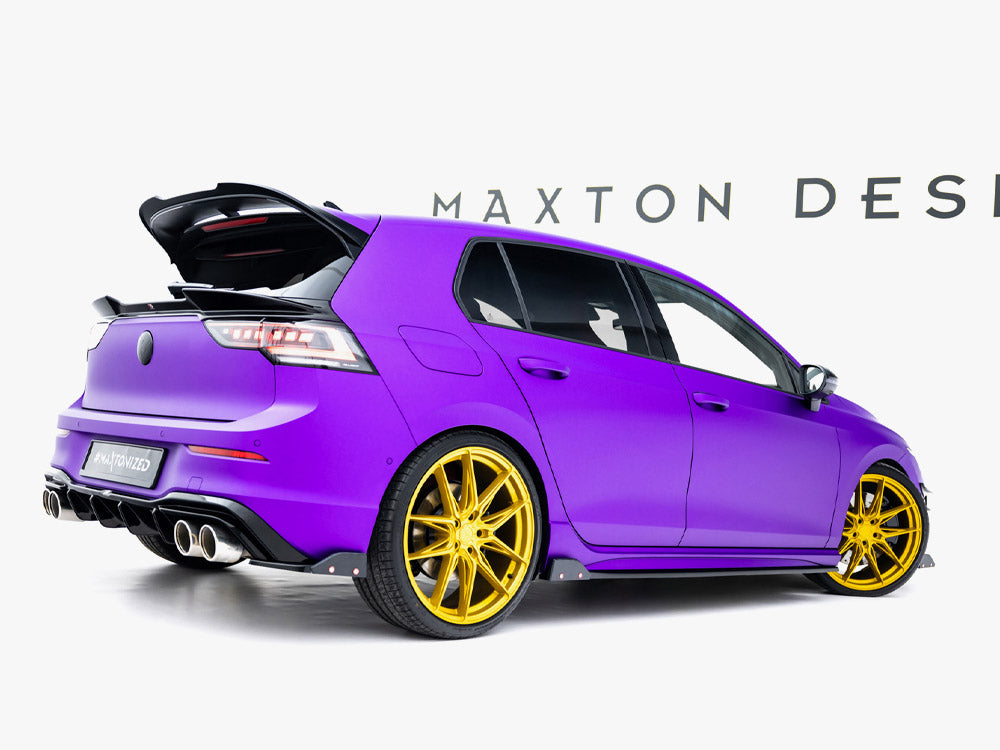 Maxton Design Rear Side Splitters V.6 + Flaps Volkswagen Golf R Mk8 Facelift - VW-GO-8-R-RSD6G+RSF1B - Image 4