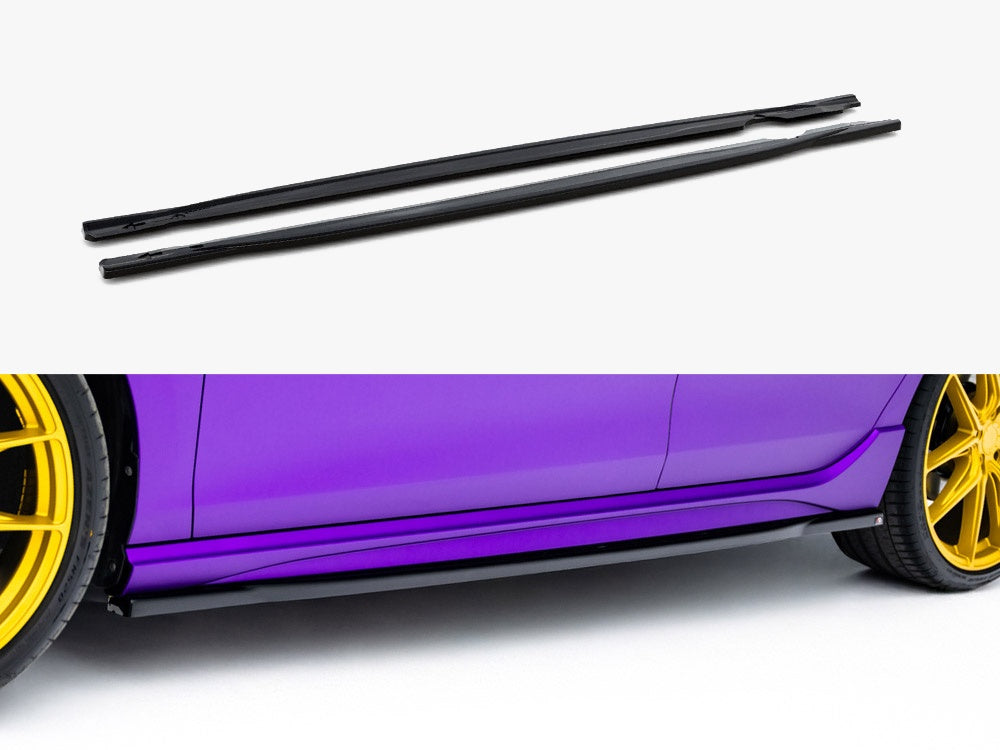 Maxton Design Side Skirts Diffusers V.1 Volkswagen Golf R Mk8 Facelift - VW-GO-8-R-SD1G - Image 1